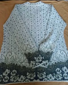 Patterned Cardigan Sweater