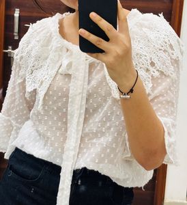 White Top With Lace