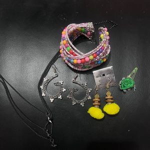 Boho Chic Jewelry &amp; Hair Accessory Set - Vibrant