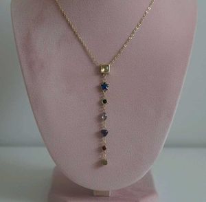 Colorful gem cascade anti tarnish