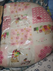 Baby Pink Bed With Pillow