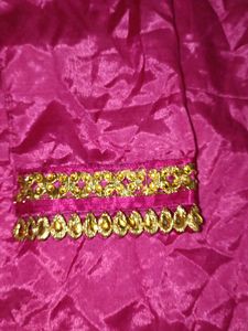 Pink &amp; Golden Kameez