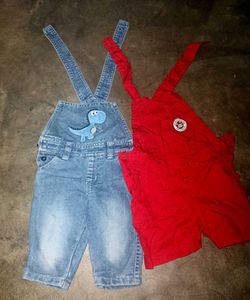 Combo of Cute Baby Dungrees