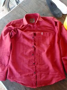 Red Casual Shirt