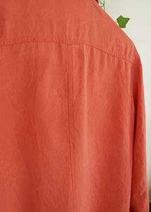 Coral Jacquard Button-Down Shirt