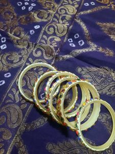 Colorful Stone Bangle Set