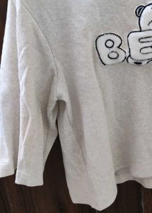 Cute Bear Graphic Crop Top