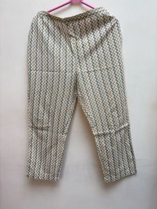 White Floral Print Kurta Set With Dupatta