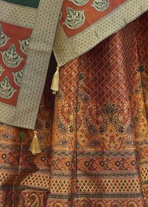 Silk Lehenga,Dupatta and Unstitched blouse