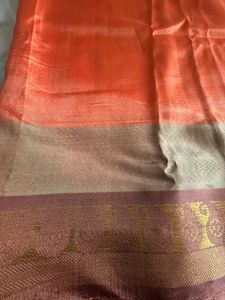 Maroon and Orange Traditional Sarees