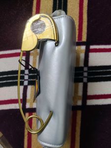 Silver Clutch with Safety Pin Detail