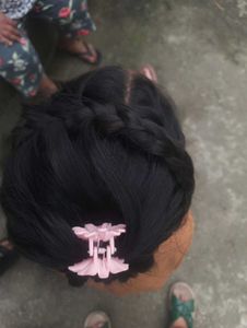 Cute Pink Flower Hair Clip