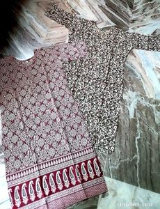 ajrakh kurti and indigo kurt