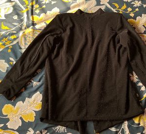 Shopper Stop, black Glitter Woman Blazer - S