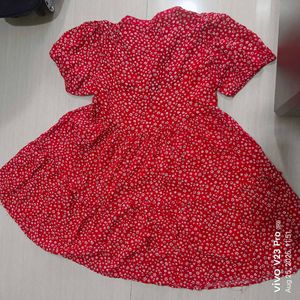Red Floral Dress