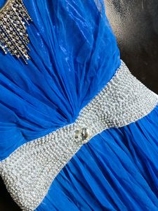 Blue Gown With Jacket