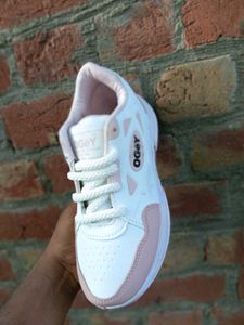 OGey Pink &amp; White Sneakers