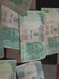5 Rupees Notes Used Condition