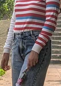 Retro Striped Long Sleeve Top