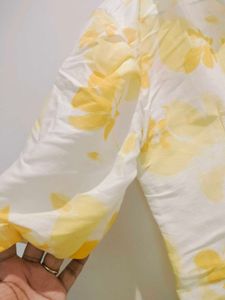 Floral Top - Yellow Just Used Once