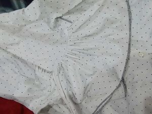 New Dotted White Top Branded Stuff