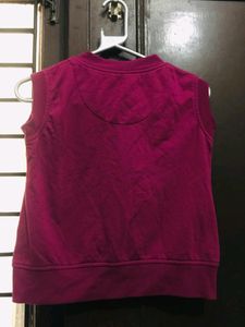 Purple Half Sleeves Jacket