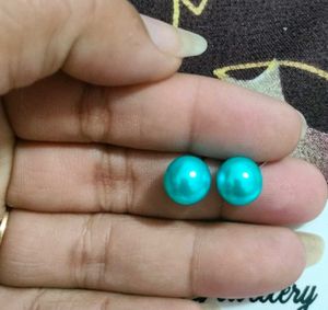 12 pairs of colorful Pearl Studs