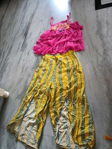 Striped Palazzos with top