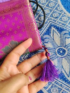 Imported Silk Zari Clutch From Malaysia