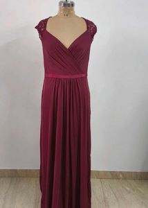 Maroon Lace Work Gown❤️🐬🎀