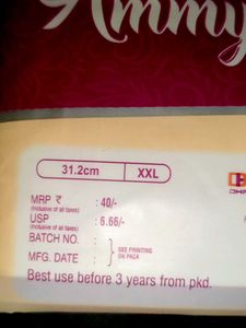 Sanitary Pads XXL Sizes 3 Pack Of 18