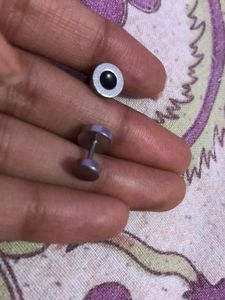 UNISEX STERLING SILVER EAR STUDS