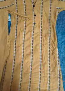 Khadi Cotton Kurti With Pant
