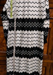 Black And White Midi Dress