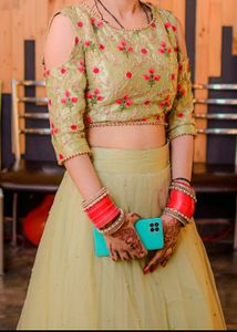 Sea Green Lehnga Choli