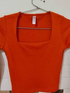 Orange Crop Top