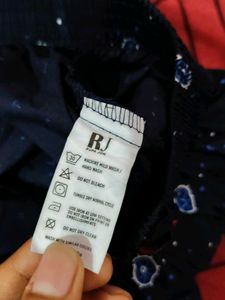 Navy Printed Boxers
