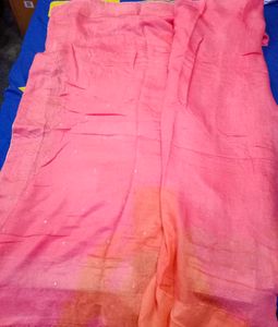Pink Embellished Saree