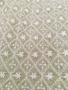 Green Embroidered Tunic Top