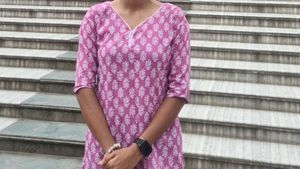 Pink Printed Kurta