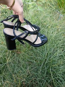 black strappy  classy heel