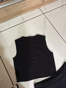 Black Crop Top &amp; Wide Leg Set