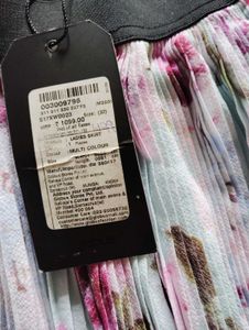 Floral Pleated Mini Skirt