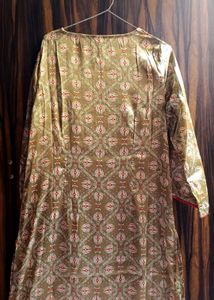 Olive Green Printed Kurti with Ethnic Motifs By W