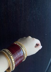Beautiful Maroon Bridal Chura
