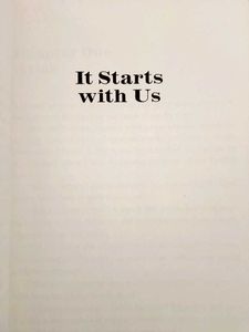 It Starts With Us Of Colleen Hoover!
