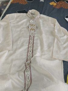 Elegant White Kurta sherwani