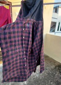 Checkered Flannel Hoodie Shirt
