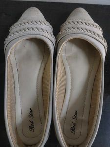 Brown Leather Slide Sandals And White Bellies