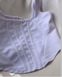 White Corset Tank Top